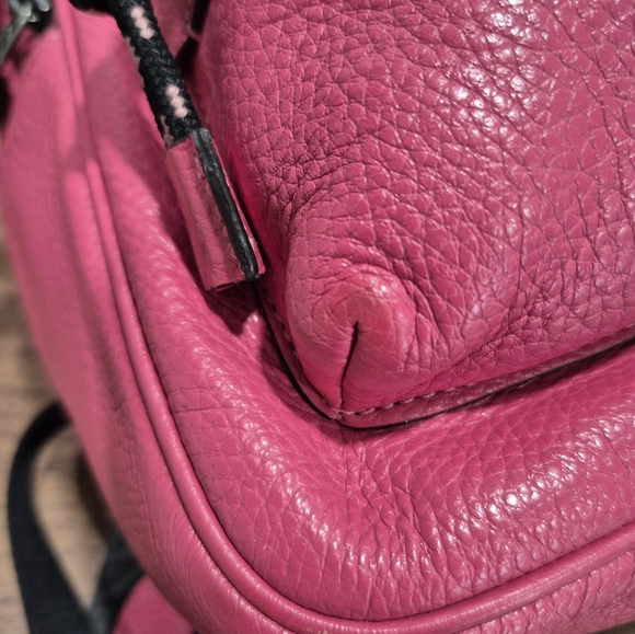 EUC Coach Small Pink Leather Backpack - Picture 4 of 16